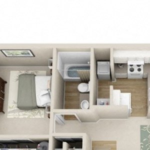 The Pointe Apartments 1x1 B Floor Plan The Pointe Apartments 1x1 B Floor Plan